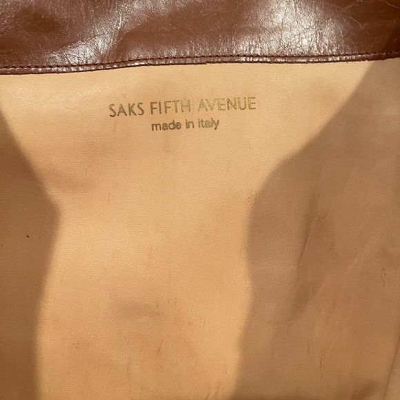 Saks Fifth Avenue black/brown boots - Picture 5 of 9